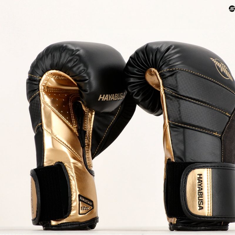 Boxerské rukavice Hayabusa T3 černé/zlaté 11