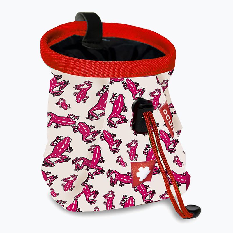 Dětský pytlík na magnezium Ocun Lucky Kid + bederní opasek  frog pink