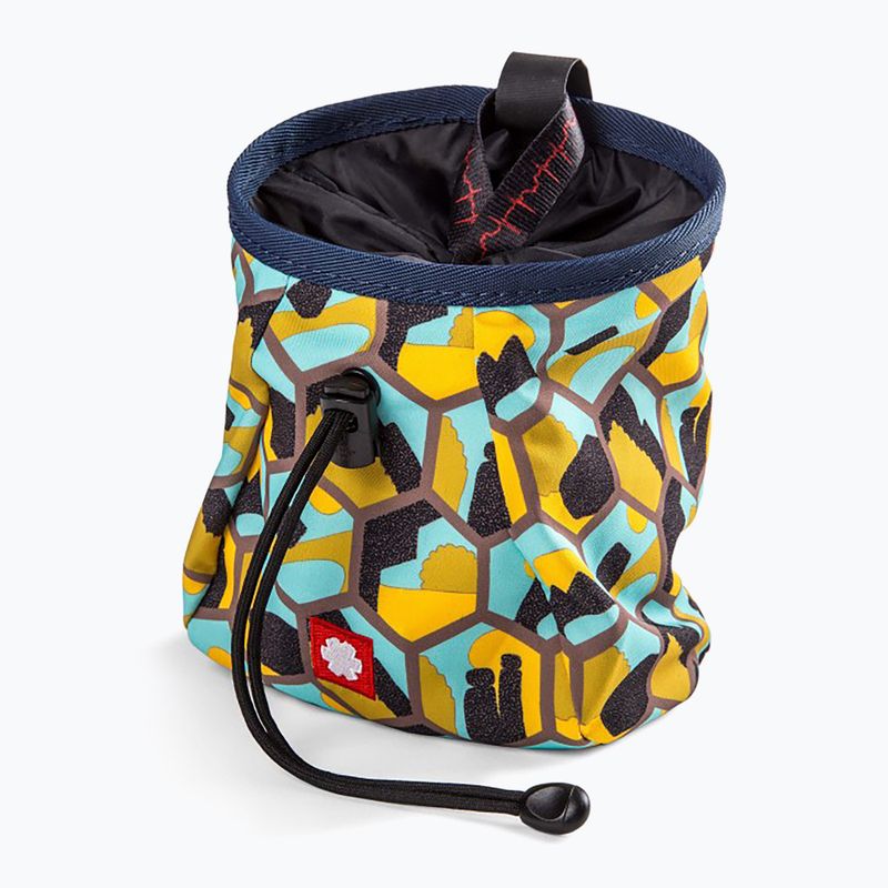 Pytlík na magnezium  Ocun Lucky + bederní opasek  hexagon yellow