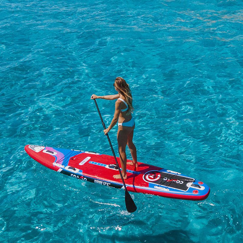 SUP prkno Coasto Turbo 12'6'' blue/red 14