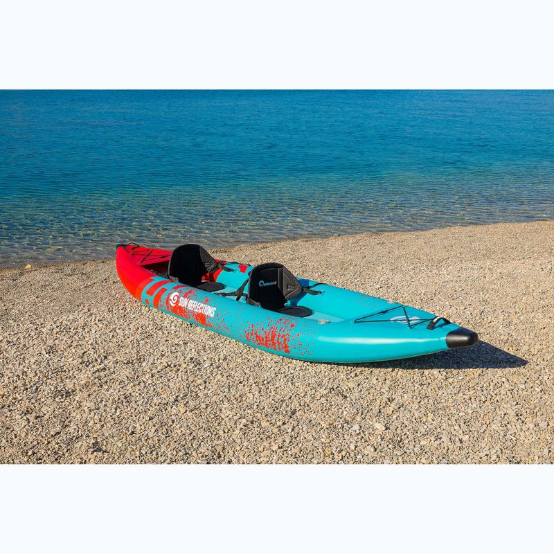 Nafukovací kajak pro 2 osoby Sun Reflections Tube blue/red 4