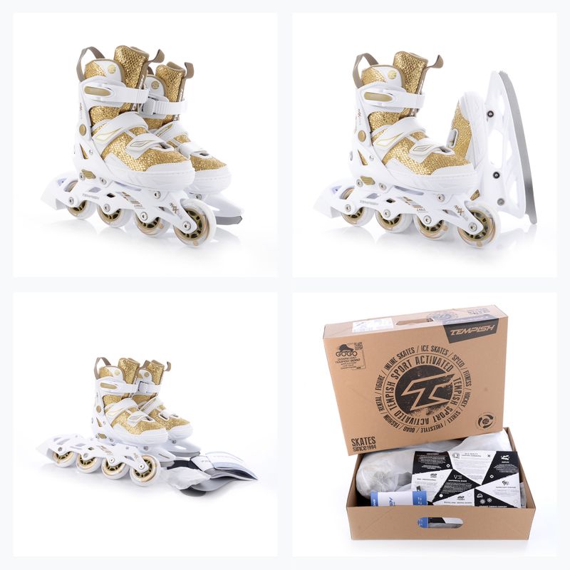 Dětské kolečkové brusle Tempish Enbo Duo Girl Gold gold 13