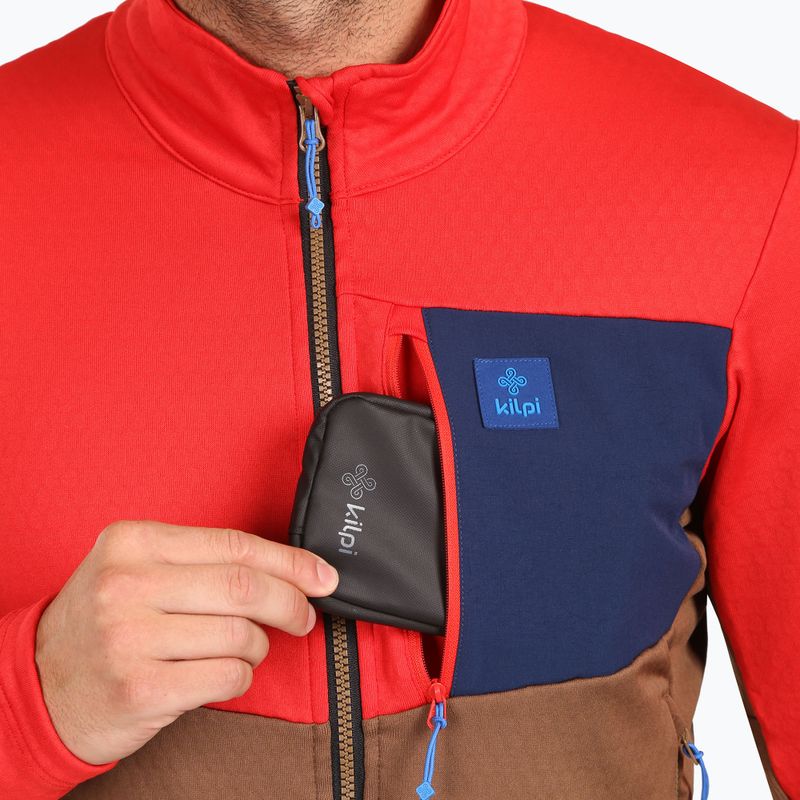 Pánská lyžařská mikina Kilpi Erin brown 3