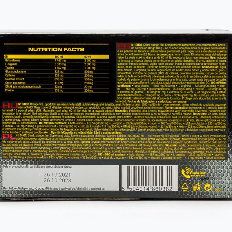 Nutrend Pre-Workout Shots N1 20X60ml oranžová VT-078-1200-PO 3
