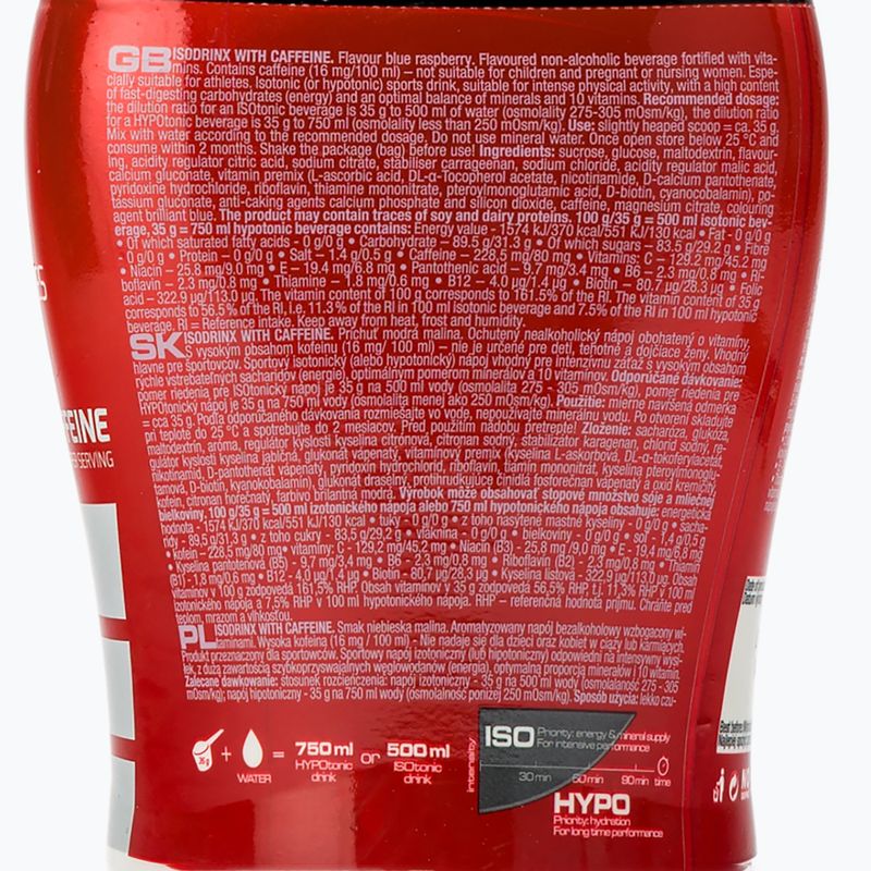 Isotonický nápoj Nutrend Isodrinx 420g modrá malina s kofeinem VS-089-420-MMA 2