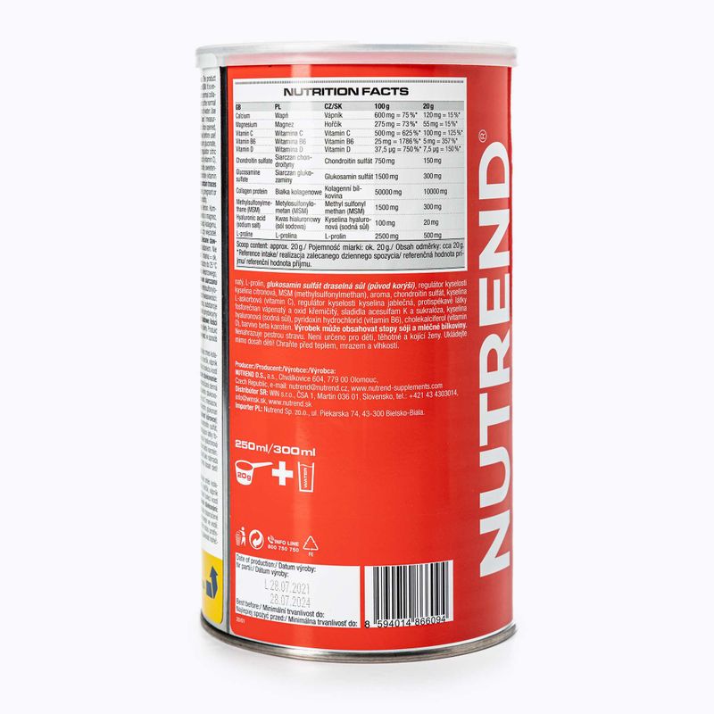 Flexit Drink Nutrend 600g kloubní výživa citron VS-015-600-CI 2