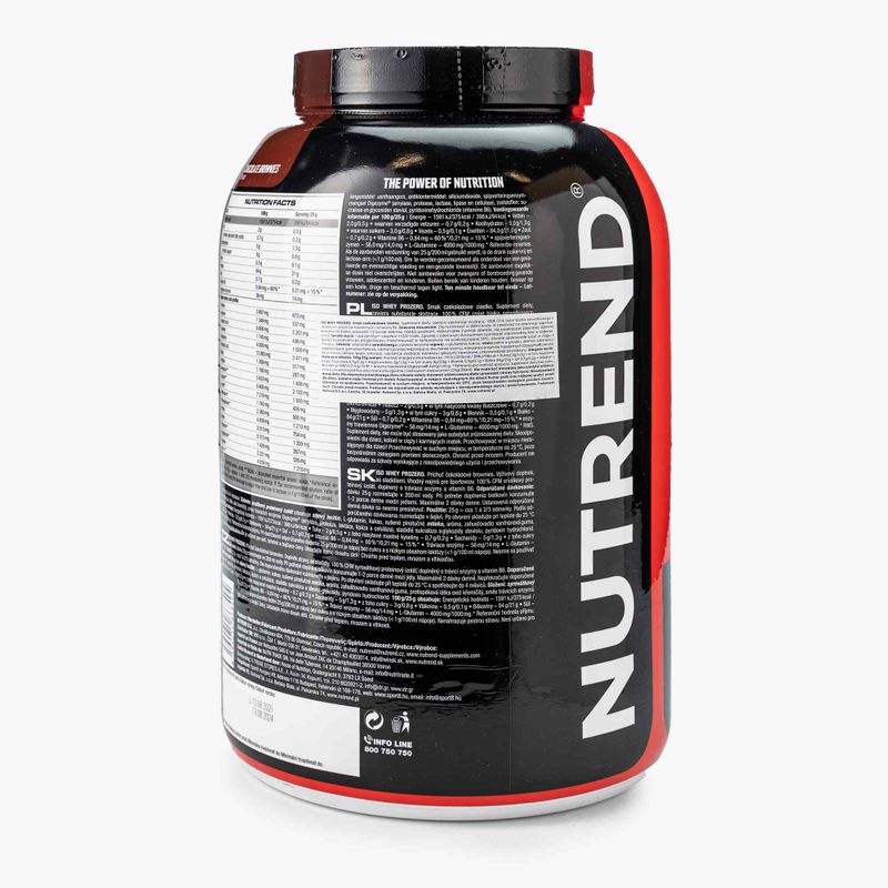Whey Nutrend Iso Prozero čokoládový zákusek VS-102-500-ČOB 2