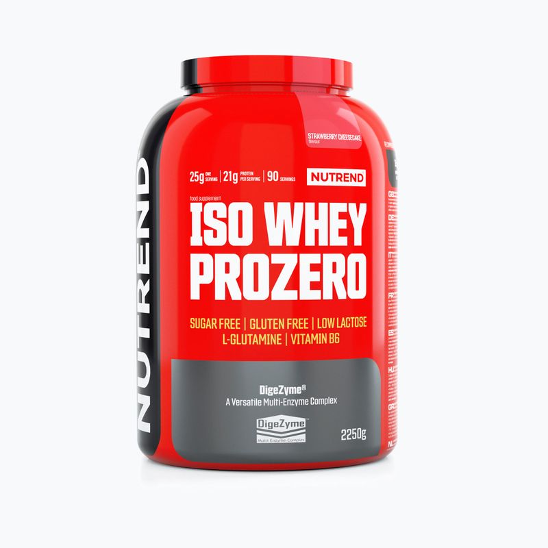 Whey Nutrend Iso Prozero jahodový tvarohový koláč VS-102-2250-JHC