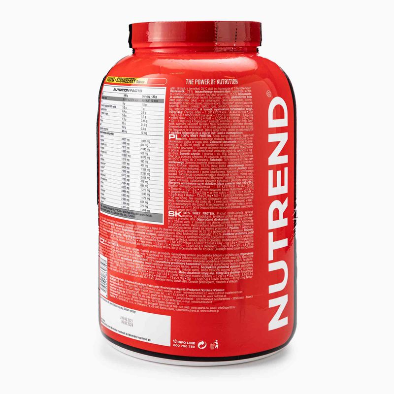 Whey Nutrend 100% Protein 2,25kg banán-jahoda VS-032-2250-BAJH 2