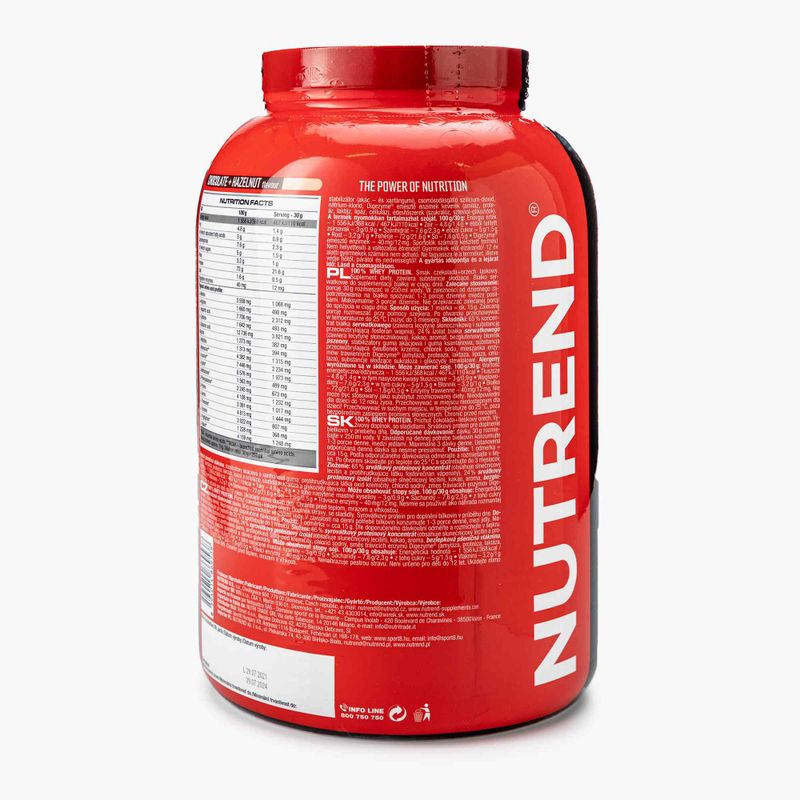 Syrovátka Nutrend 100% Protein 2250g čokoláda-ořech VS-032-2250-ČLO 2