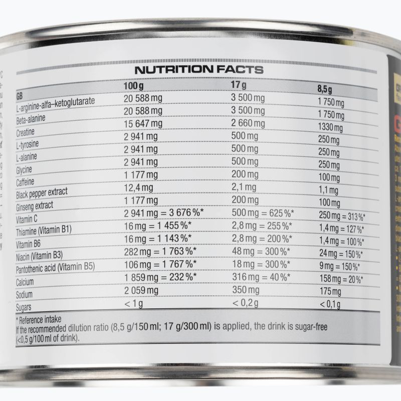 Předtréninkový přípravek Nutrend Pre-Workout N1 300g grep VS-067-300-G 2