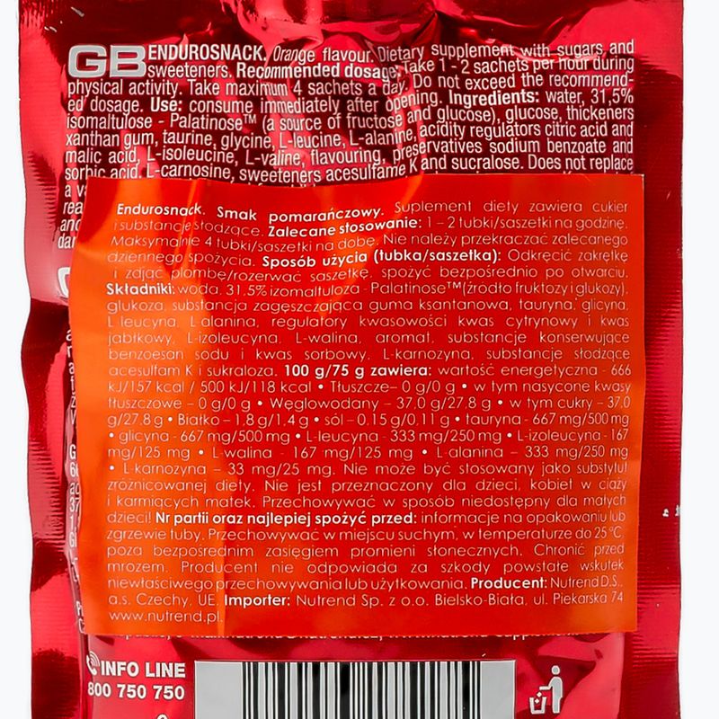 Energetický gel Nutrend Endurosnack sáček 75g pomeranč VG-005-75-PO 2