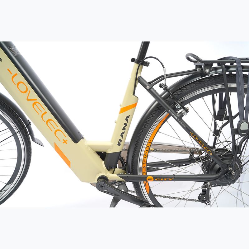 LOVELEC Rana 36V 16Ah 576Wh béžové/černé elektrické kolo 8