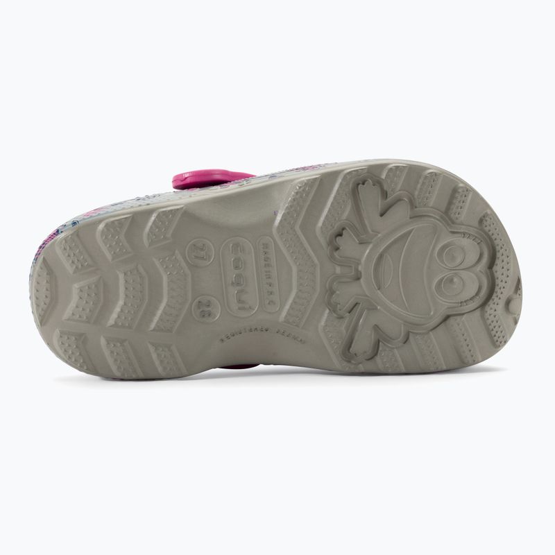 Coqui Little Frog mid.grey/fuchsia love/amulet dětské sandály 6