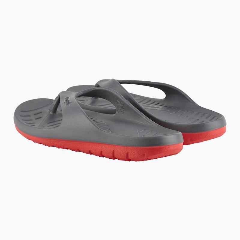 Pánské žabky Coqui Zucco dark grey/red 9