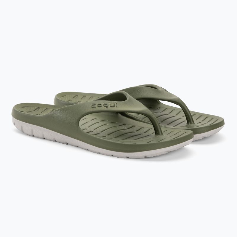 Pánské žabky Coqui Zucco dark army green/stone 4