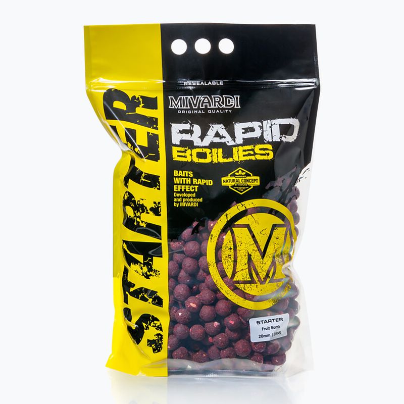 Proteinové boilies  MIVARDI Rapid Boilies Starter Fruit Bomb 3,5 kg