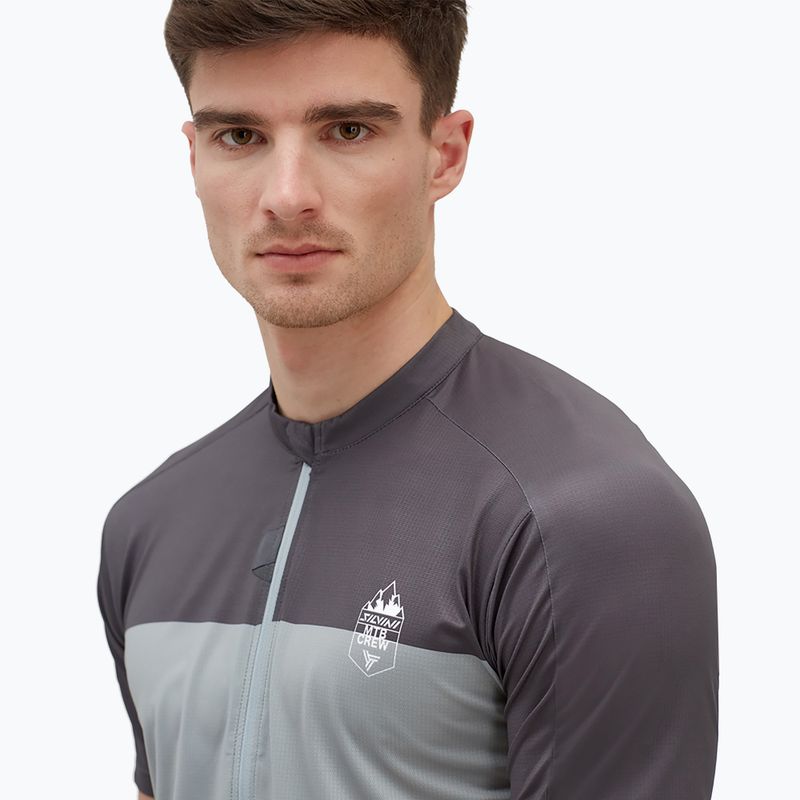 Pánský cyklistický dres SILVINI Turano Pro šedo-bílá 3120-MD1645/11082 3