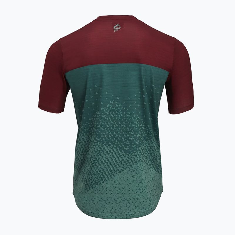 Pánský cyklistický dres SILVINI Denno bordó-zelená 3121-MD1803/92432 2