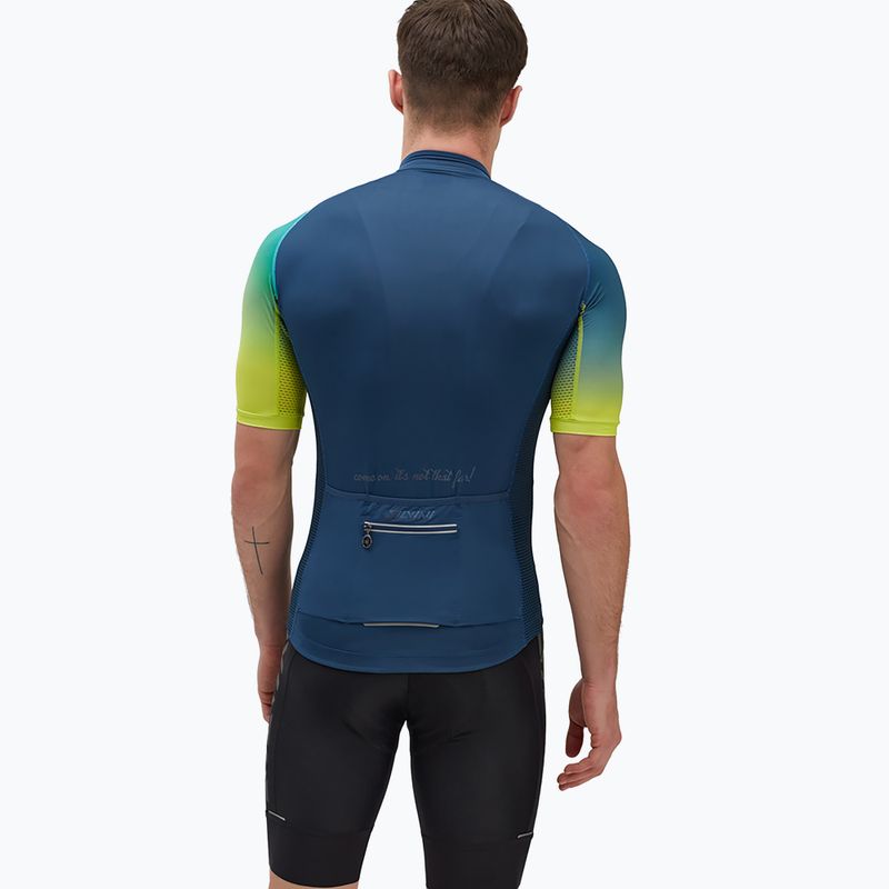 Pánský cyklistický dres SILVINI Mazzano modro-žlutá 3122-MD2042/32422 2