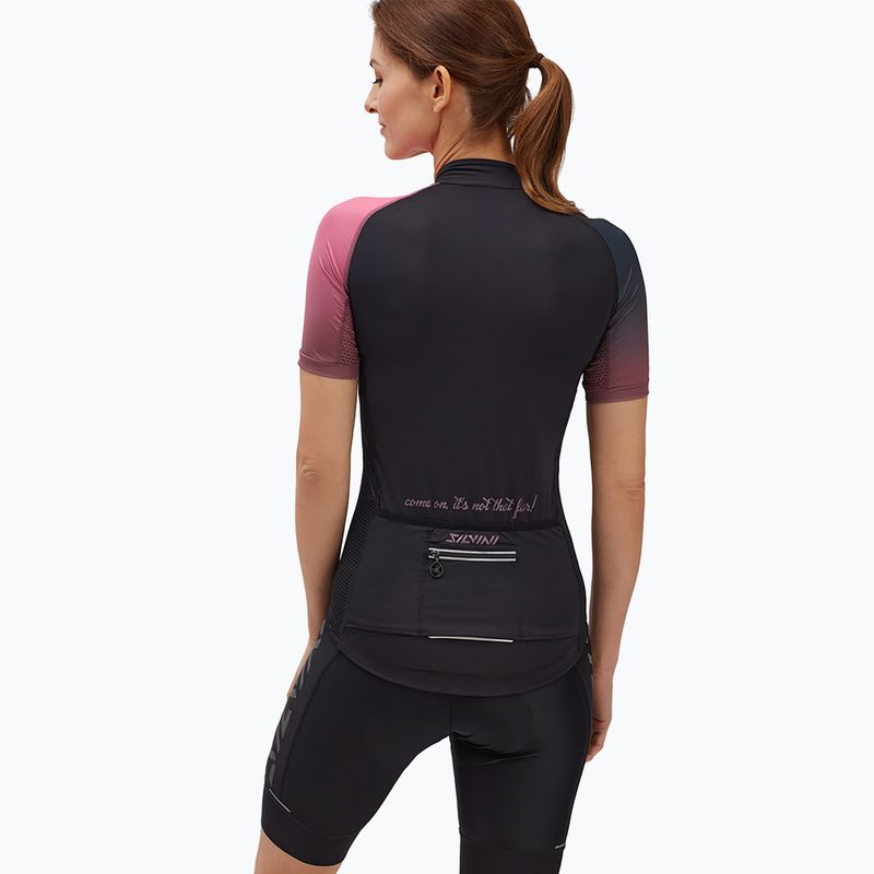 Dámský cyklistický dres SILVINI Mazzana černo-růžová 3122-WD2045/8911 2