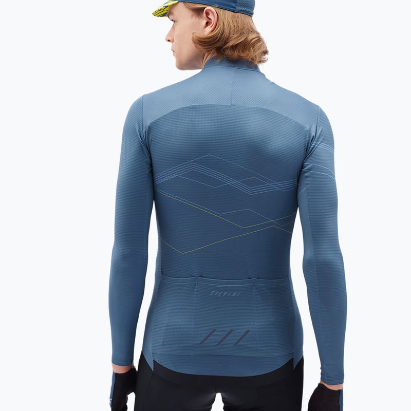 Pánský cyklistický dres SILVINI Valfuro námořnictvo 3123-MD2200/32322 2