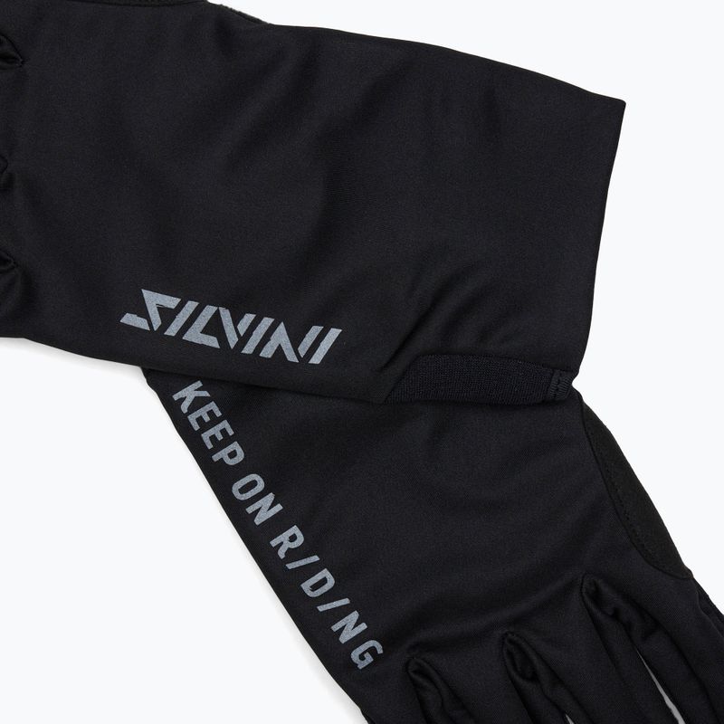 Pánské cyklistické rukavice SILVINI Valtellino black 5