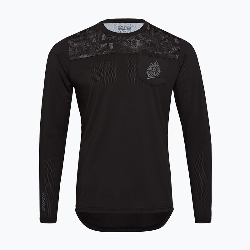 Pánské cyklistické tričko Longsleeve SILVINI Ello charcoal