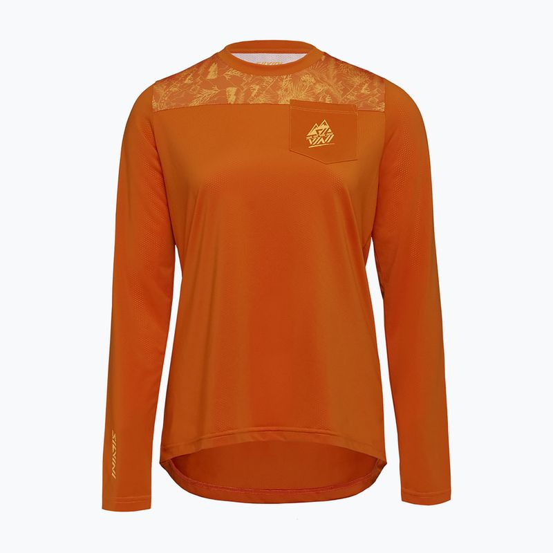 Dámské cyklistické tričko Longsleeve SILVINI Ella orange 