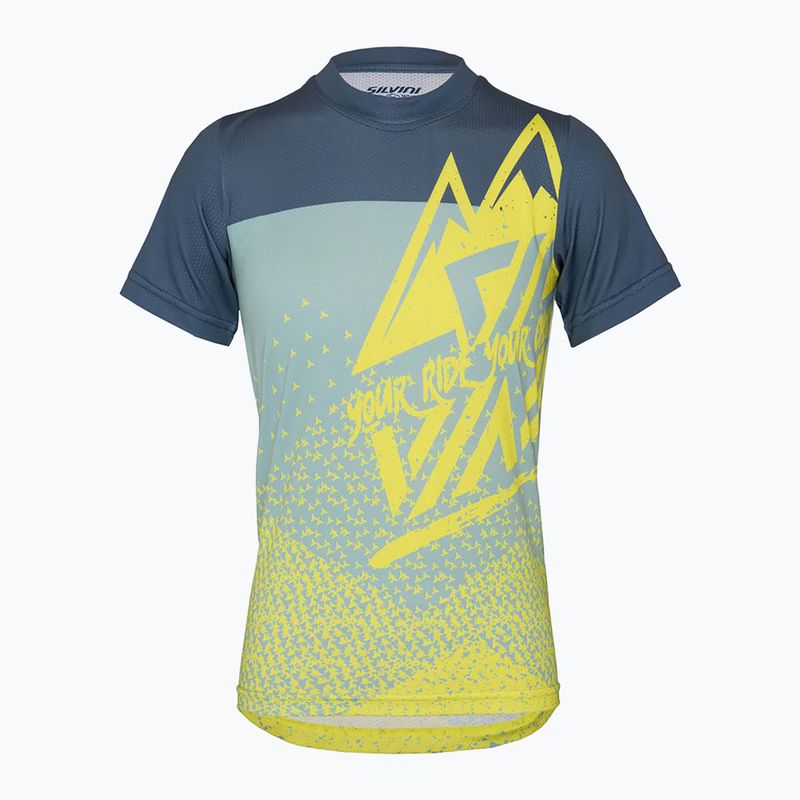 Dětský cyklistický dres SILVINI Denni neon/blue 4