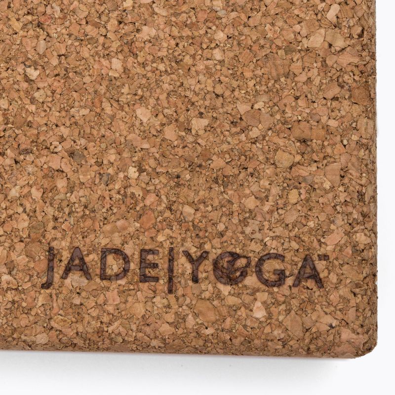 Blok na jógu JadeYoga Cork Block Small světle hnědý CYBS 6