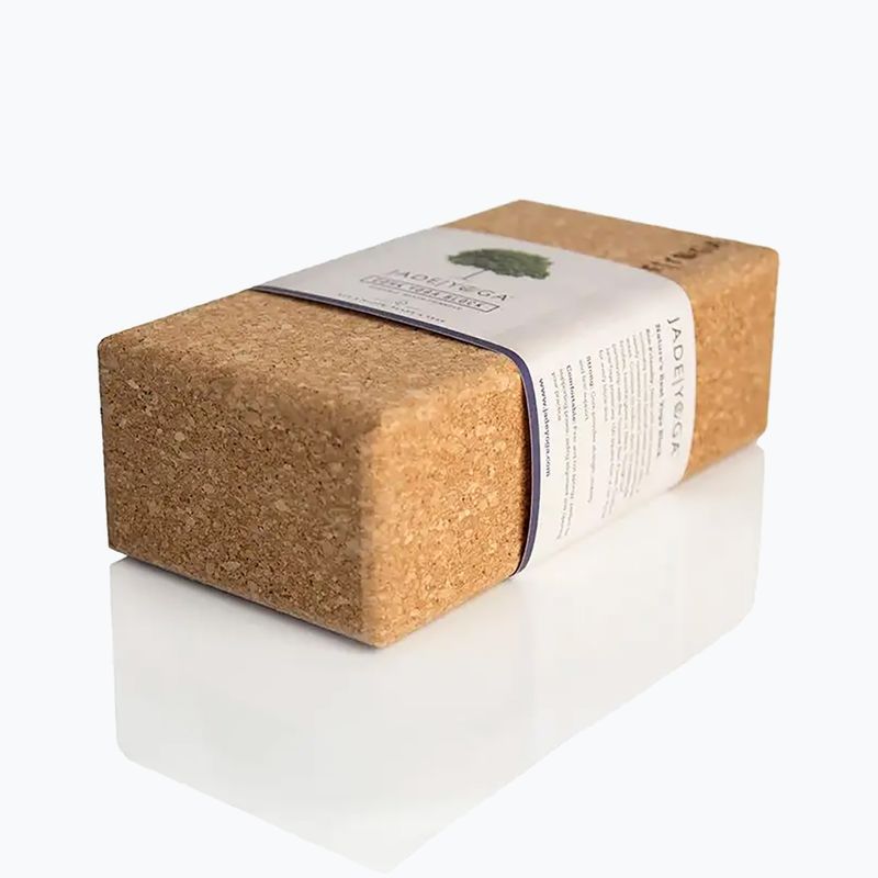 Blok na jógu JadeYoga Cork Block Small světle hnědý CYBS 8