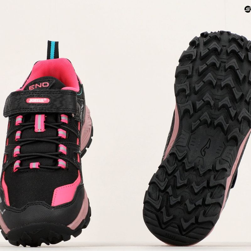 Dětské trekové boty Joma Eno Jr 2303 black/fuchsia 14