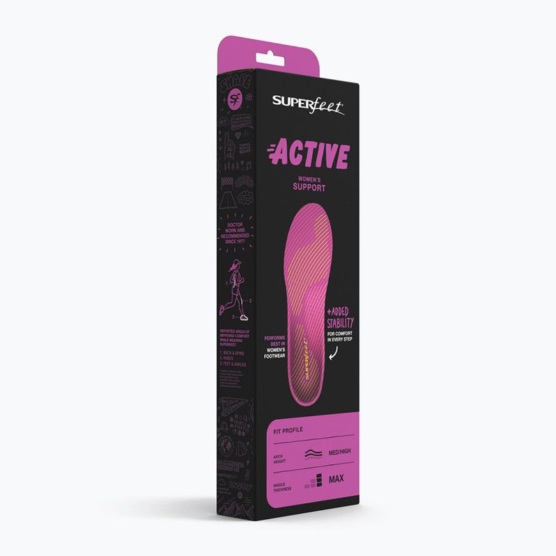 Stélky do bot Superfeet Active Women's Support plum 8