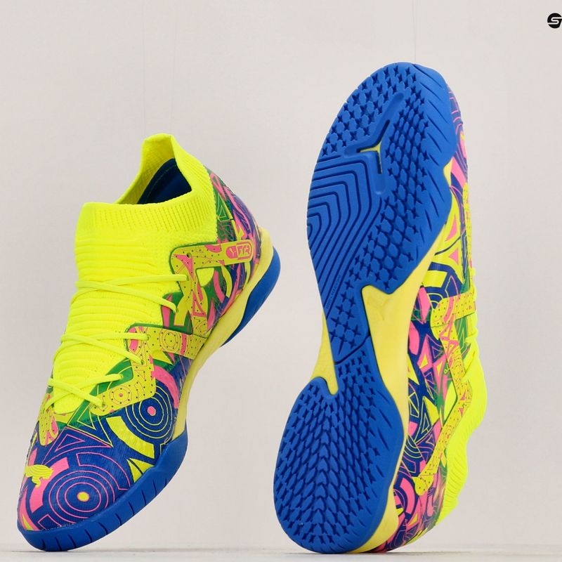 Dětské kopačky PUMA Future Match Energy IT + Mid Jr ultra blue/yellow alert/luminous pink 17