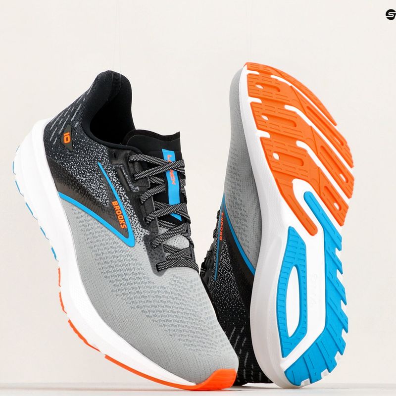 Pánské běžecké boty Brooks Launch 10 black/atomic blue/scarlet ibis 12