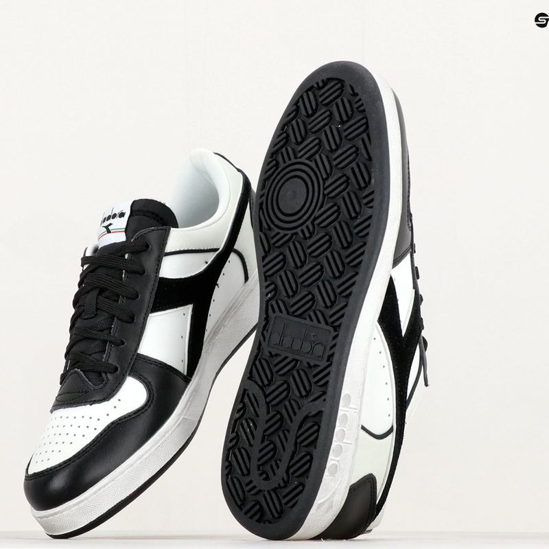 Diadora Magic Basket Low Icona Leather black/white boty 14