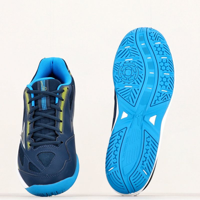 Pánská tenisová obuv Mizuno Break Shot 4 AC dress blues / jet blue / sulphur spring 17