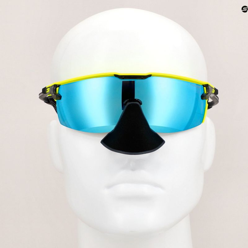 Cyklistické brýle Julbo Ultimate Cover Polar 4 Hd black/yellow fluo/capsule ocean master 14