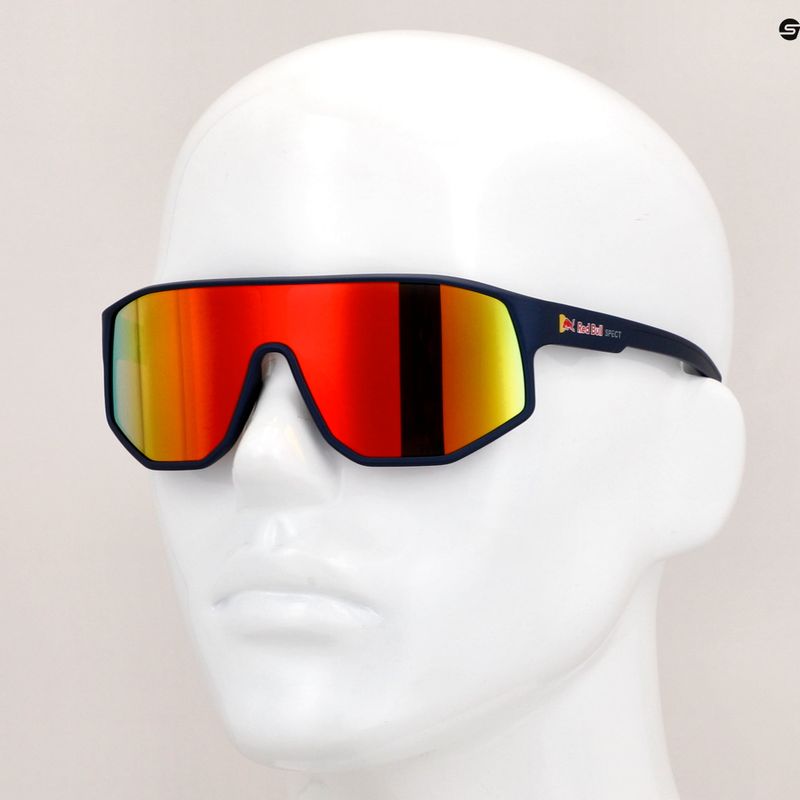 Cyklistické brýle Red Bull Spect Dash modré/hnědé s červeným zrcadlem 8