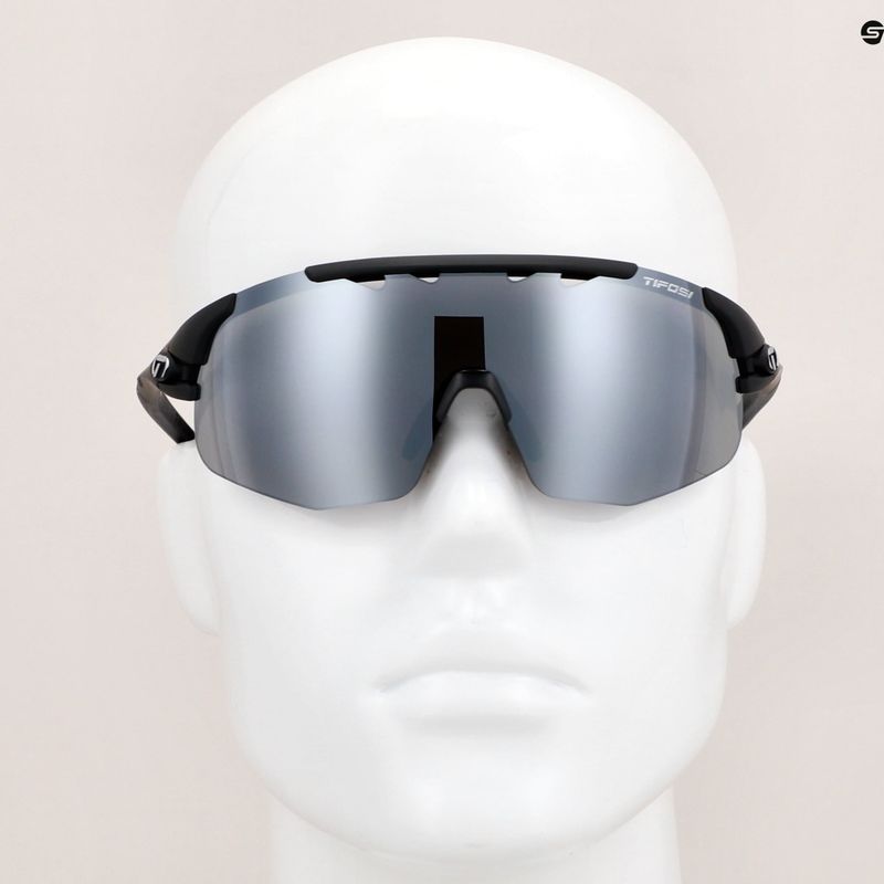 Cyklistické brýle Tifosi Sledge Lite matte black/smoke/ac red/clear 7