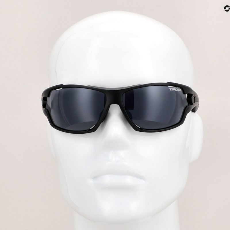 Cyklistické brýle Tifosi Amok matte black/smoke/ac red/clear 7