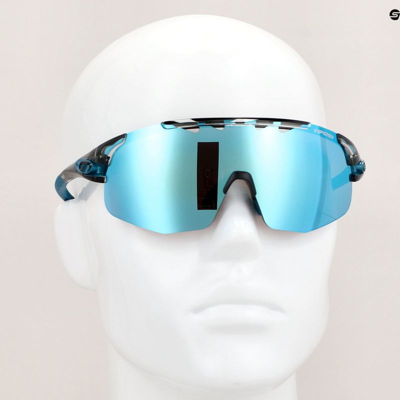 Cyklistické brýle Tifosi Sledge Lite Clarion crystal smoke/clarion blue/ac red/clear 8