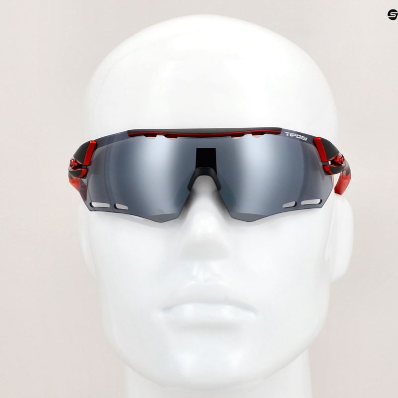 Cyklistické brýle Tifosi Alliant 3 black red/smoke/ac red/clear 7