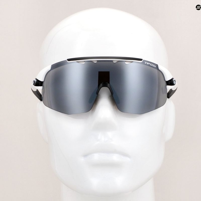 Cyklistické brýle Tifosi Sledge Lite matte white/smoke/ac red/clear 11