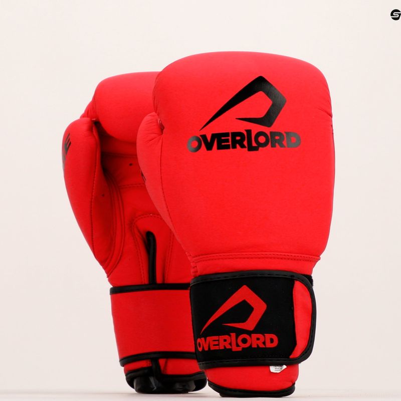 Boxerské rukavice Overlord Rage červené 100004-R/10OZ 7