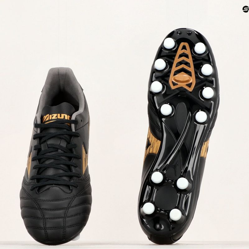 Pánské kopačky Mizuno Morelia Neo IV Pro MD black/gold/black 13