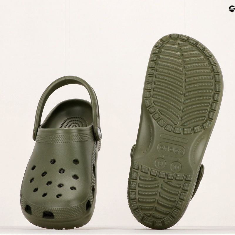 Nazouváky  Crocs Classic army green 12
