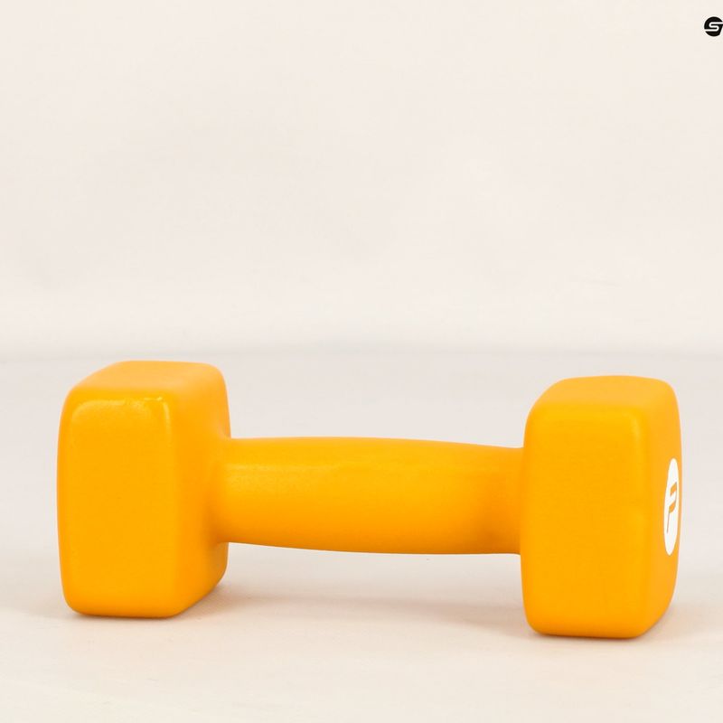 Neoprenová činka 5 kg Pure2Improve žlutá P2I201430 6