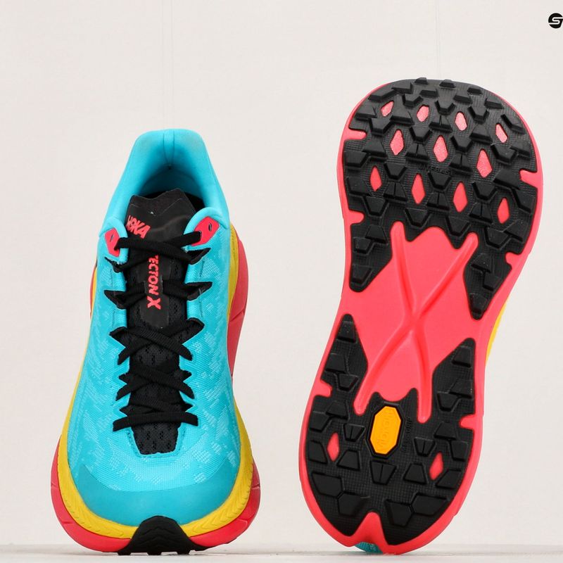 HOKA Tecton X pánské běžecké boty scuba blue/diva pink 13